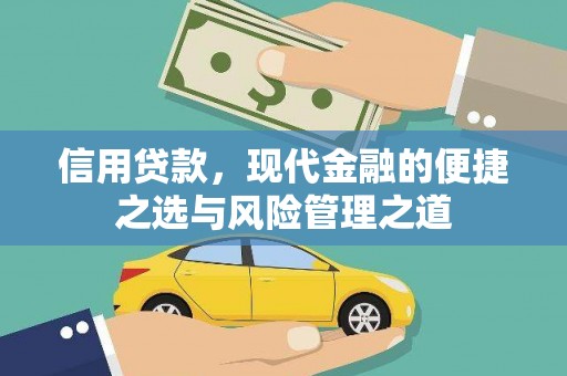 龙城信用贷款，现代金融的便捷之选与风险管理之道