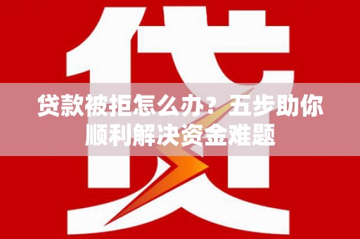 龙城贷款被拒怎么办？五步助你顺利解决资金难题
