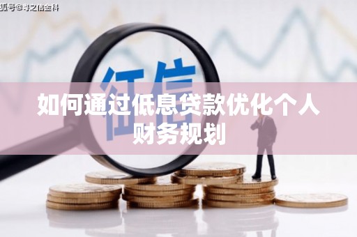 龙城如何通过低息贷款优化个人财务规划