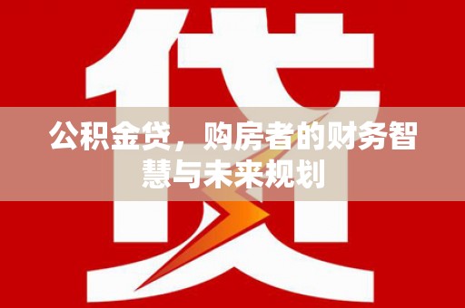 龙城公积金贷，购房者的财务智慧与未来规划