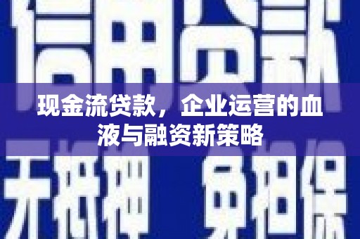 龙城现金流贷款，企业运营的血液与融资新策略