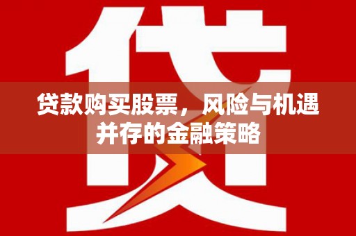 龙城贷款购买股票，风险与机遇并存的金融策略