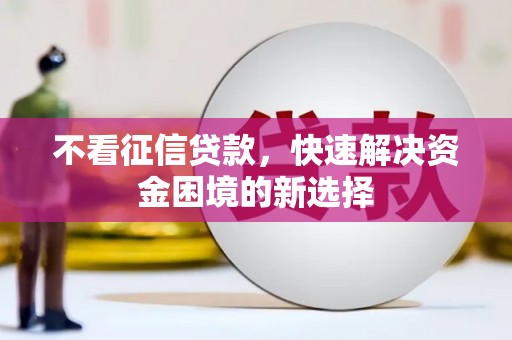 龙城不看征信贷款，快速解决资金困境的新选择