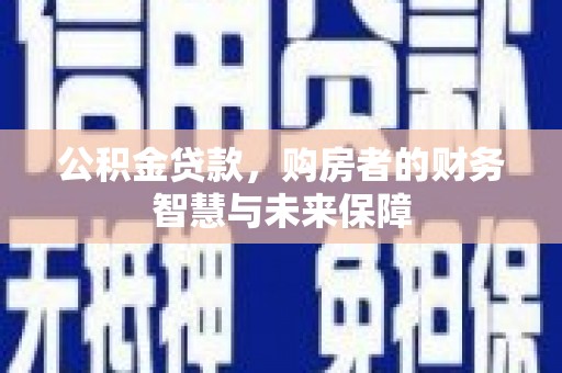 龙城公积金贷款，购房者的财务智慧与未来保障