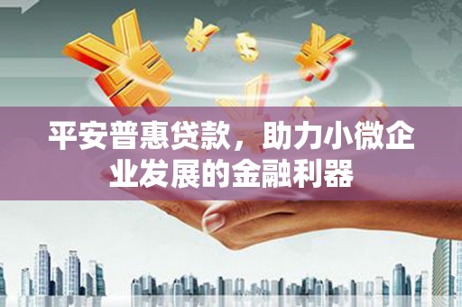 龙城平安普惠贷款，助力小微企业发展的金融利器