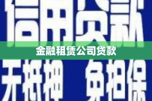 龙城金融租赁公司贷款