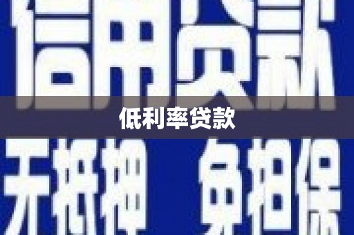 龙城低利率贷款