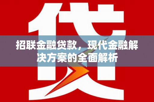 龙城招联金融贷款，现代金融解决方案的全面解析