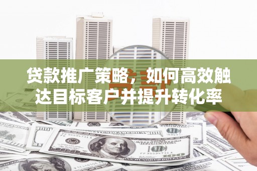 龙城贷款推广策略，如何高效触达目标客户并提升转化率