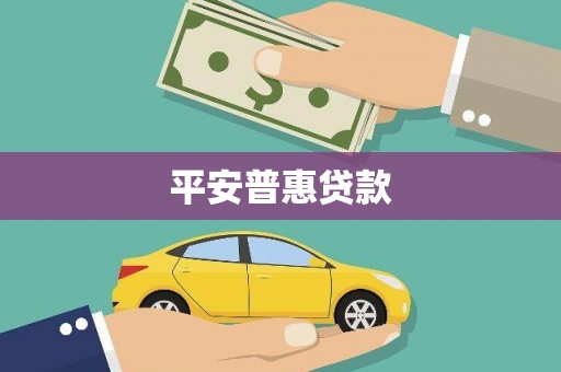 龙城平安普惠贷款
