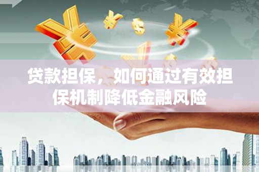 龙城贷款担保，如何通过有效担保机制降低金融风险