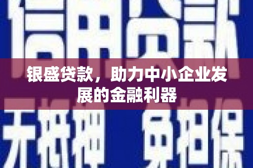 龙城银盛贷款，助力中小企业发展的金融利器
