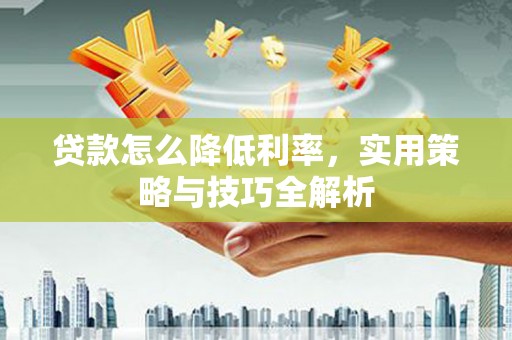 龙城贷款怎么降低利率，实用策略与技巧全解析