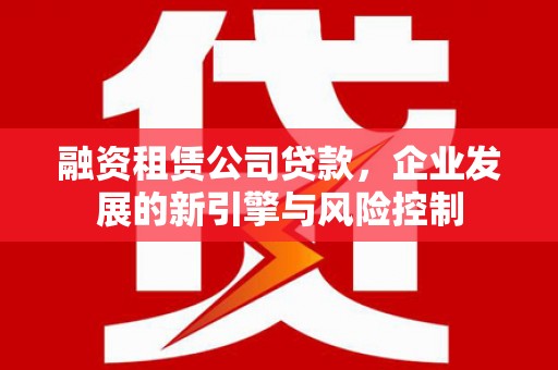 龙城融资租赁公司贷款，企业发展的新引擎与风险控制
