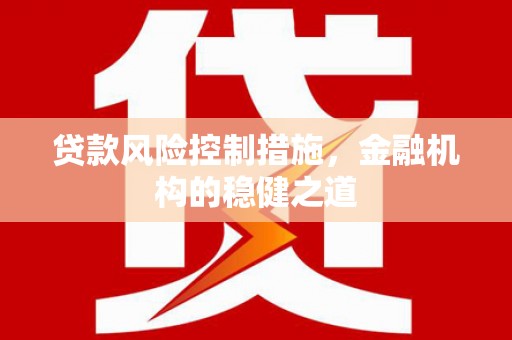 龙城贷款风险控制措施，金融机构的稳健之道