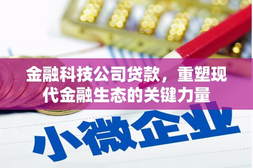 龙城金融科技公司贷款，重塑现代金融生态的关键力量