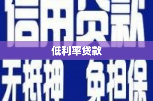 龙城低利率贷款